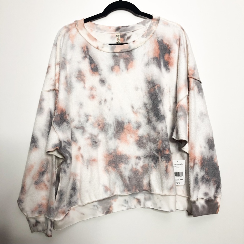 Free People Kelly Washed Tie Dye Sweatshirt Shorts - Picture 4 of 9